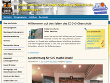 Tablet Screenshot of cvo-oberschule.de